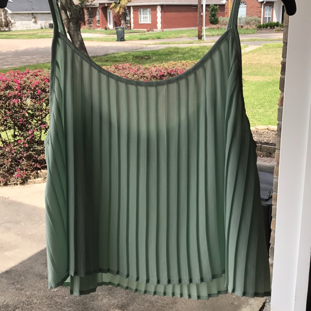 LA HEARTS large crop top in sea foam